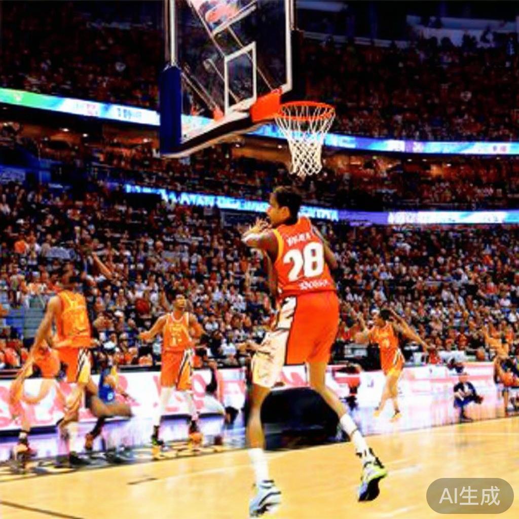 在篮球运动中，大比分的激烈对决不仅仅是一场比分的变